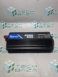 Перетворювач напруги з 12 на 220 В/ 500W/USB/на клеми/модиф. синусоїда Geko, 318227