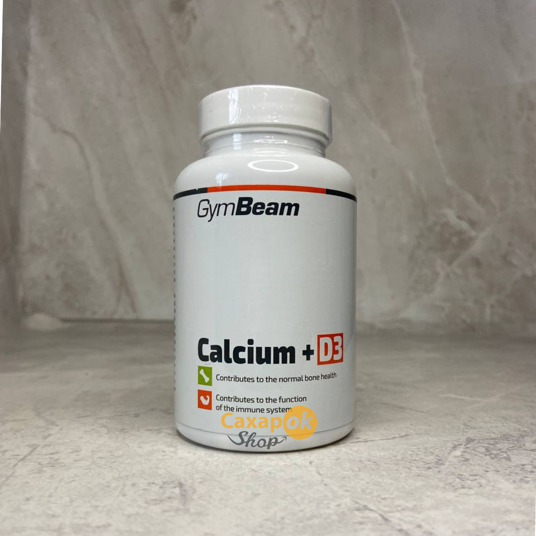Кальцій вітамін Д3 GymBeam Calcium + D3, 120 табл