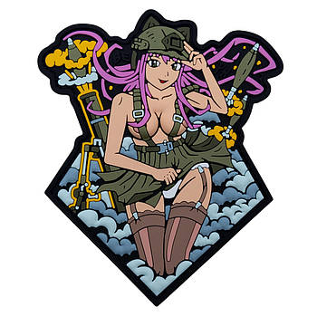 Нашивка Brand Element "Anime Girl" pink