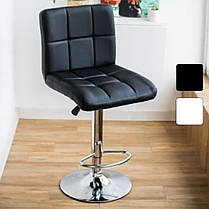 БАРНИЙ СТУЛ КРІСЛО З СПИНКОЮ Bonro BC-0106 чорний екошкіра для кухні бару ресторану, фото 2