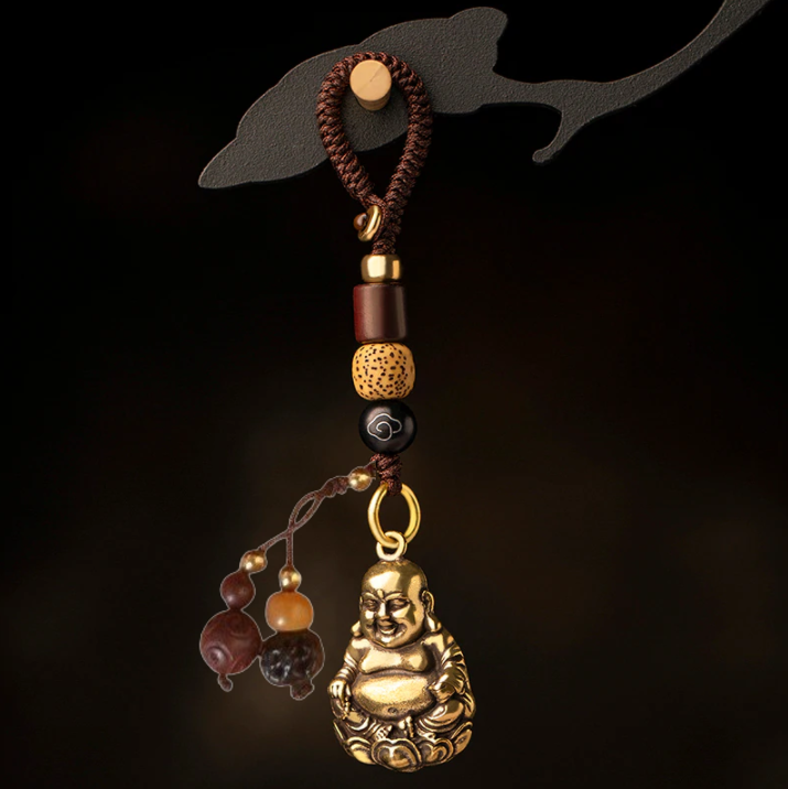 Вінтажний ретро мідний латунний автомобільний брелок статуетка підвіска для ключів