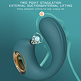 Вібратор кліторальний із вакуумом для жінок, Вагінальний стимулятор клітора, Інтимні іграшки, фото 7