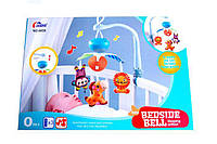 Музичний мобіль карусель на дитяче ліжечко на радіокеруванні рожевий