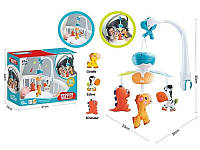 Музичний мобіль карусель на дитяче ліжечко на радіокеруванні рожевий