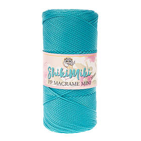 Трикотажний шнур поліпропіленовий PP Macrаme Mini, колір Бірюзовий