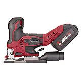 Акумуляторний лобзик безщітковий Worcraft CJS-S20LiB без АКБ і ЗП, LED-підсвічування, 20В, фото 2