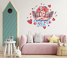 Наклейка вінілова набір "Купідон" розмір листа М 550*575