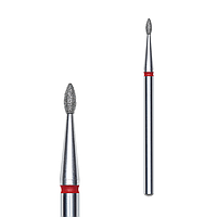 Фреза діамантова крапля червона EXPERT діаметр 1,6 мм / робоча частина 4 мм