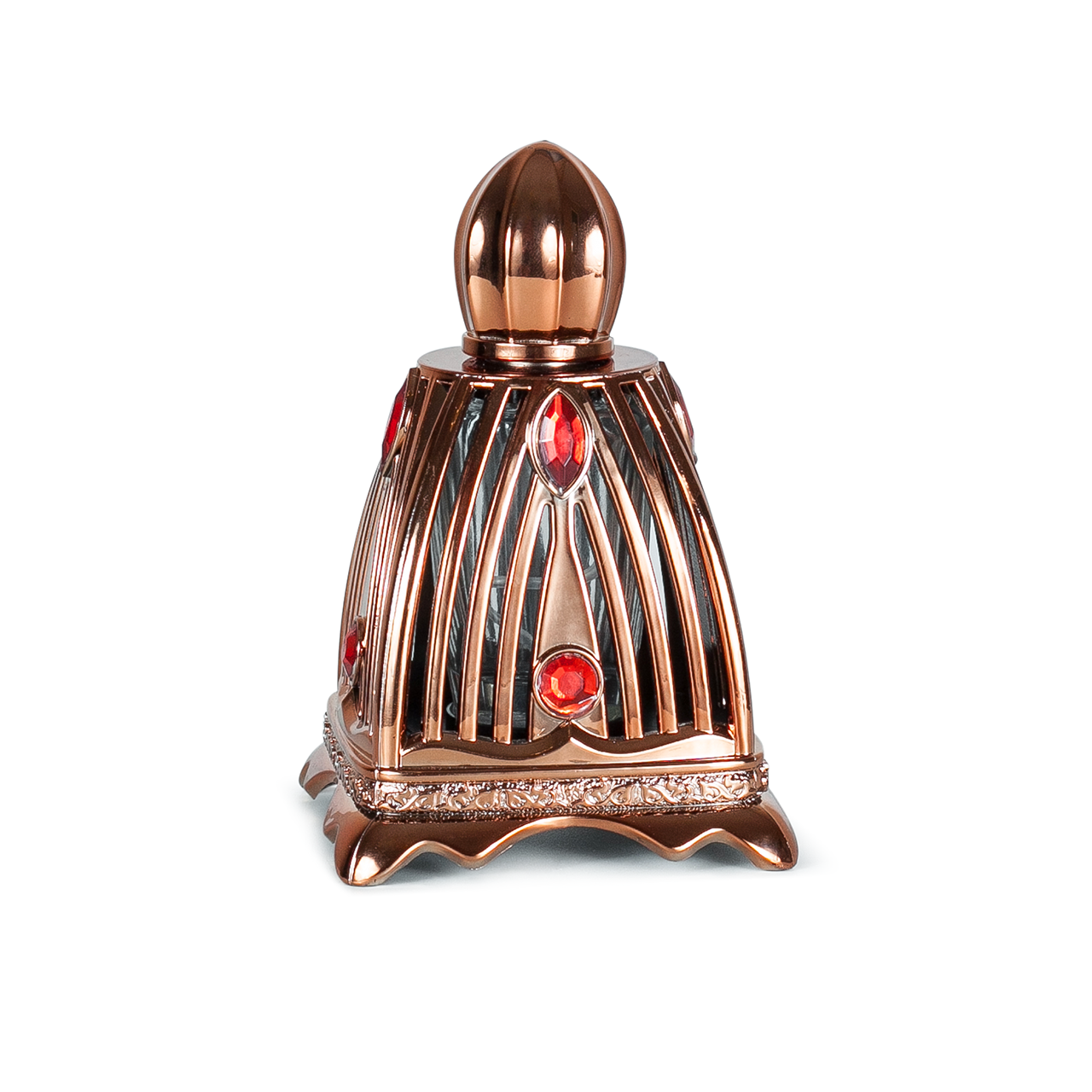 Бронзовий флакон для парфюмерії "Cage-brown" 20 мл пластиковий, фото 1