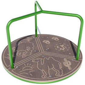 Дитяча карусель вулиця Потрійна стоячи на ігровий майданчик