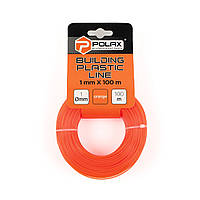 Лісочка будівельна Polax 1 мм X 100 м, помаранчева (30-014)