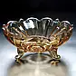 Салатниця-фруктівниця скляна на ніжках "Еніо амбер" 235 мм Helios DM002J, фото 2