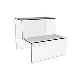 Гірка EKOSTAR під товар на 2 сходинки з акрилу 200х200х180, фото 2