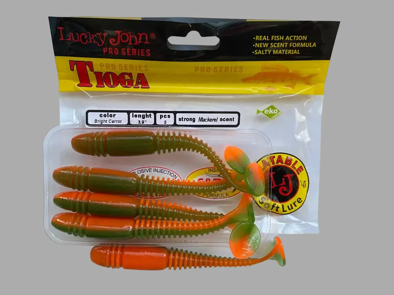 Силіконова приманка Віброхвіст Tioga 3.9" 10см 5шт