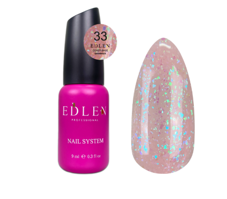 Edlen Cover base Shimmer 9ml №33, фото 1