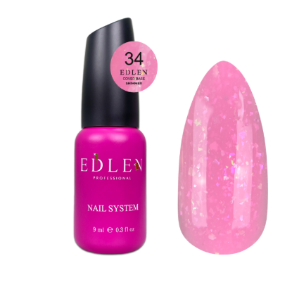 Edlen Cover base Shimmer 9ml №34, фото 1