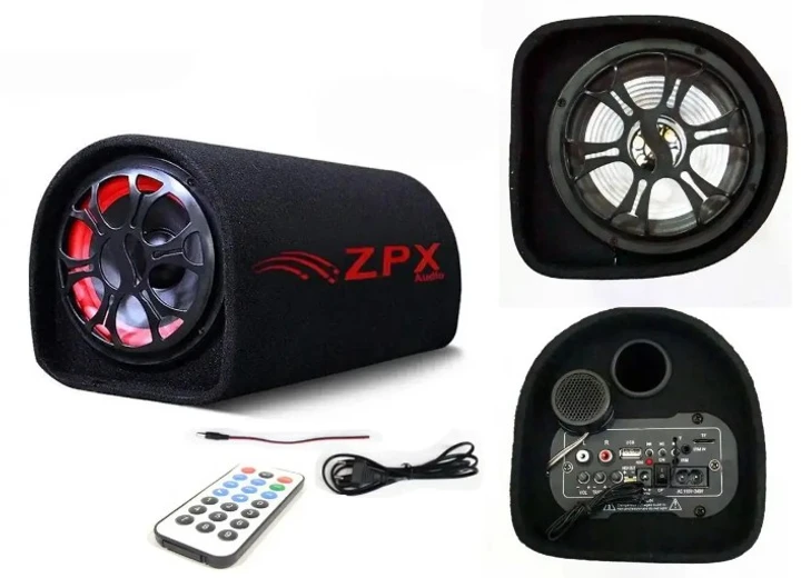 УЦЕНКА! Активный сабвуфер ZPX 12",1200W, 12/24/220v, с усилителем (USB/Bluetooth) (Плохая упаковка 2608)
