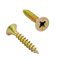 Шуруп універсальний з потайною головкою, жовтий цинк 3,0x 20 (705-3020)