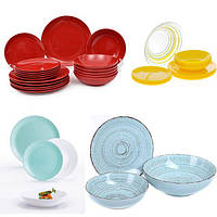 Столовые сервзы и тарелки