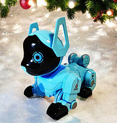 Дитяча музична інтерактивна собака PUPPY Z105, пульт-годинник, поворот на 360