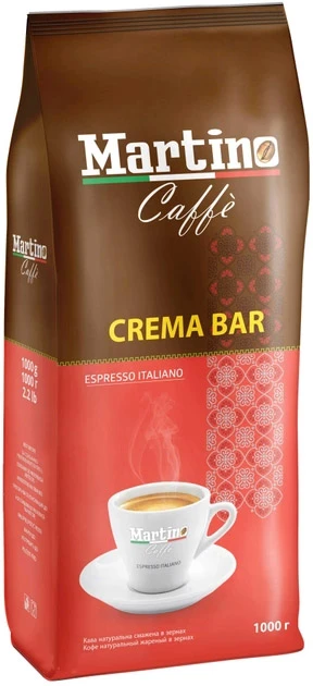 Кава в зернах Martino Crema Bar 1 кг (4820093481519)