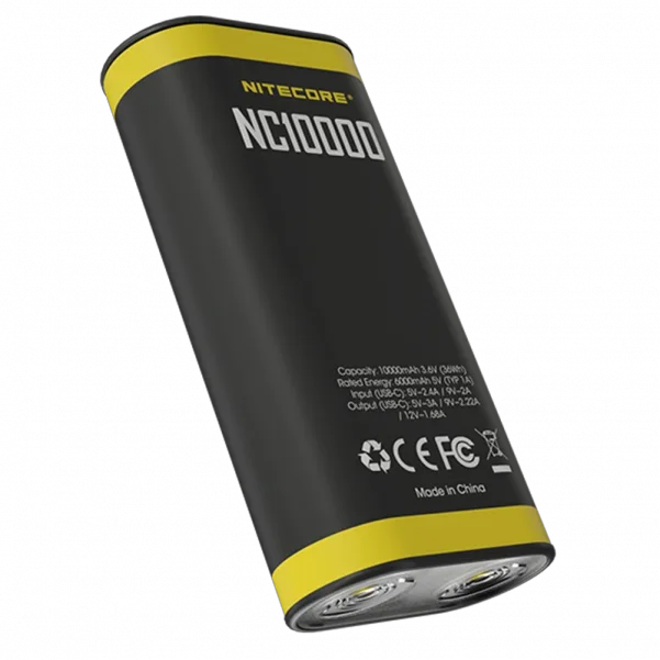 Зарядна батарея Power Bank з ліхтариком Nitecore NC10000 10000mAh 20w QC3.0, фото 1