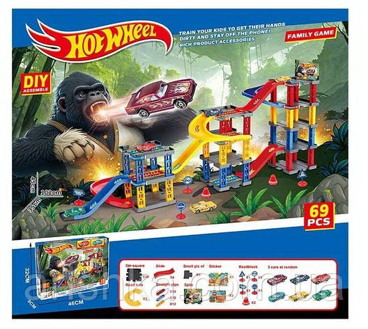 Трек, додорога,машинки Горила Хот вилс, фото 1