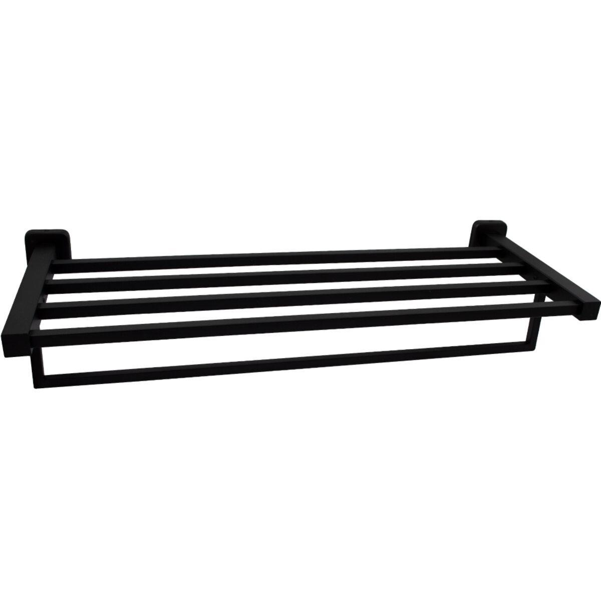 Поличка-сітка для рушників Trento прямокутна SS304 black, фото 1