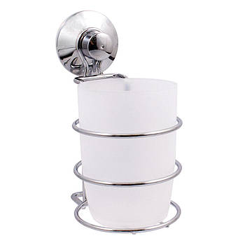 Склянка пласт.для зубних щіток, на присосках TC 1337