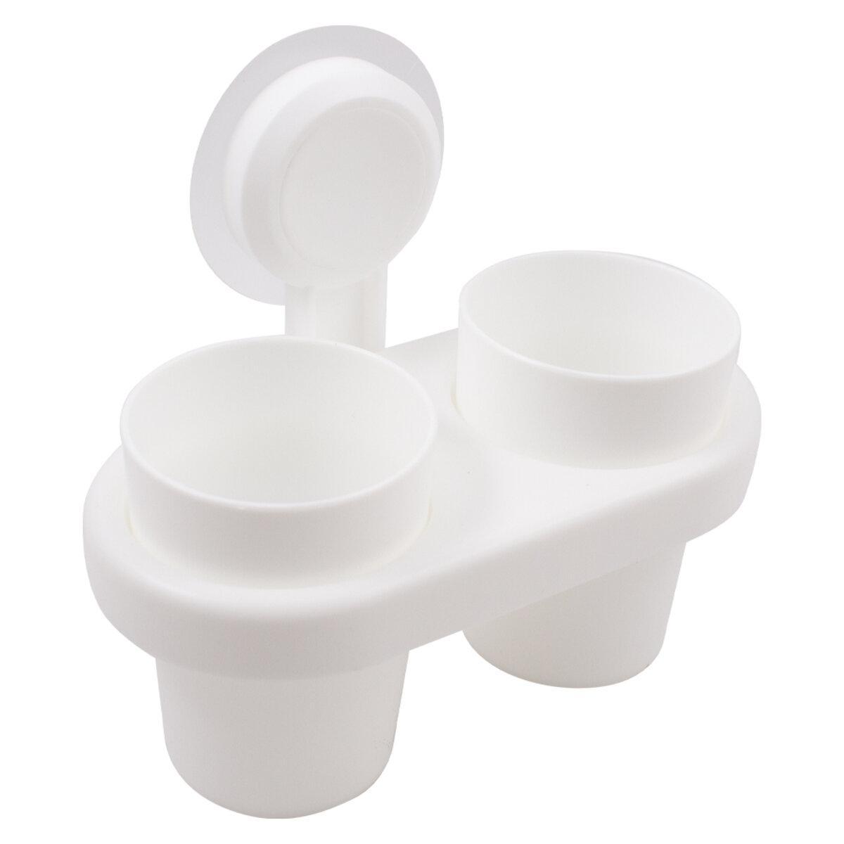 Стакан подвійний Home White, скотч, білий, пластик, фото 1