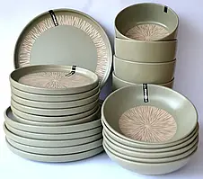 Сервіз Holmer Herb 24 предметів зелений