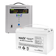 Аварійний комплект Volt Polska SINUS PRO 2200E 12/230V 1600/2200W + Акумулятор гелевий 4SUN MAXX GEL 120 Ah