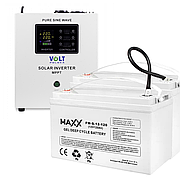 Аварійний комплект Volt Polska SINUS PRO 2000S 24/230V 1400/2000W + Акумулятор гелевий 4SUN GEL 120 Ah 2 шт.