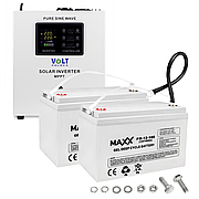 Аварійний комплект Volt Polska SINUS PRO 2000S 24/230V 1400/2000W + Акумулятор гелевий 4SUN GEL 100 Ah 2 шт