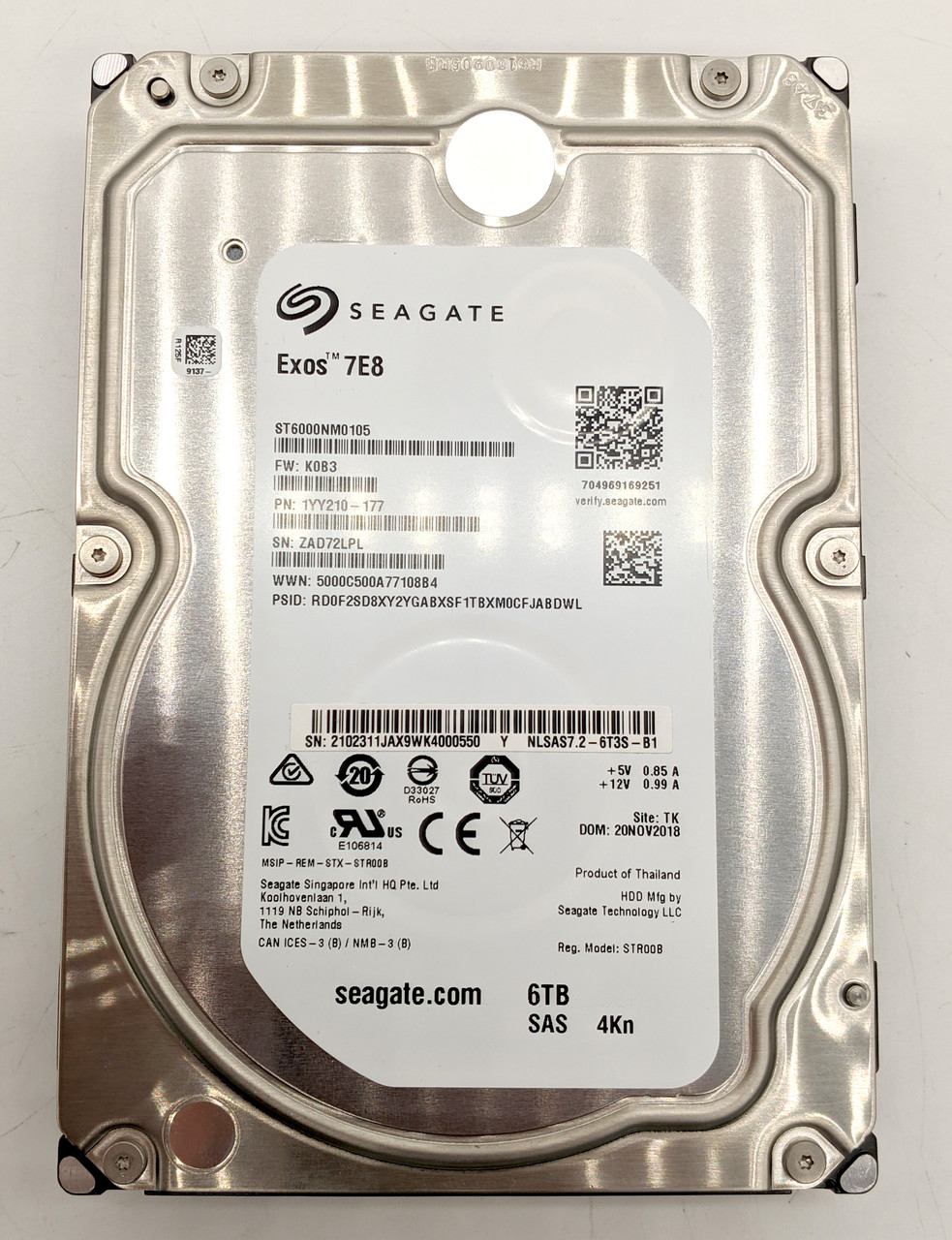 Серверний диск Seagate ST6000NM0105 6TB SAS 3.5 (ST6000NM0105), фото 1