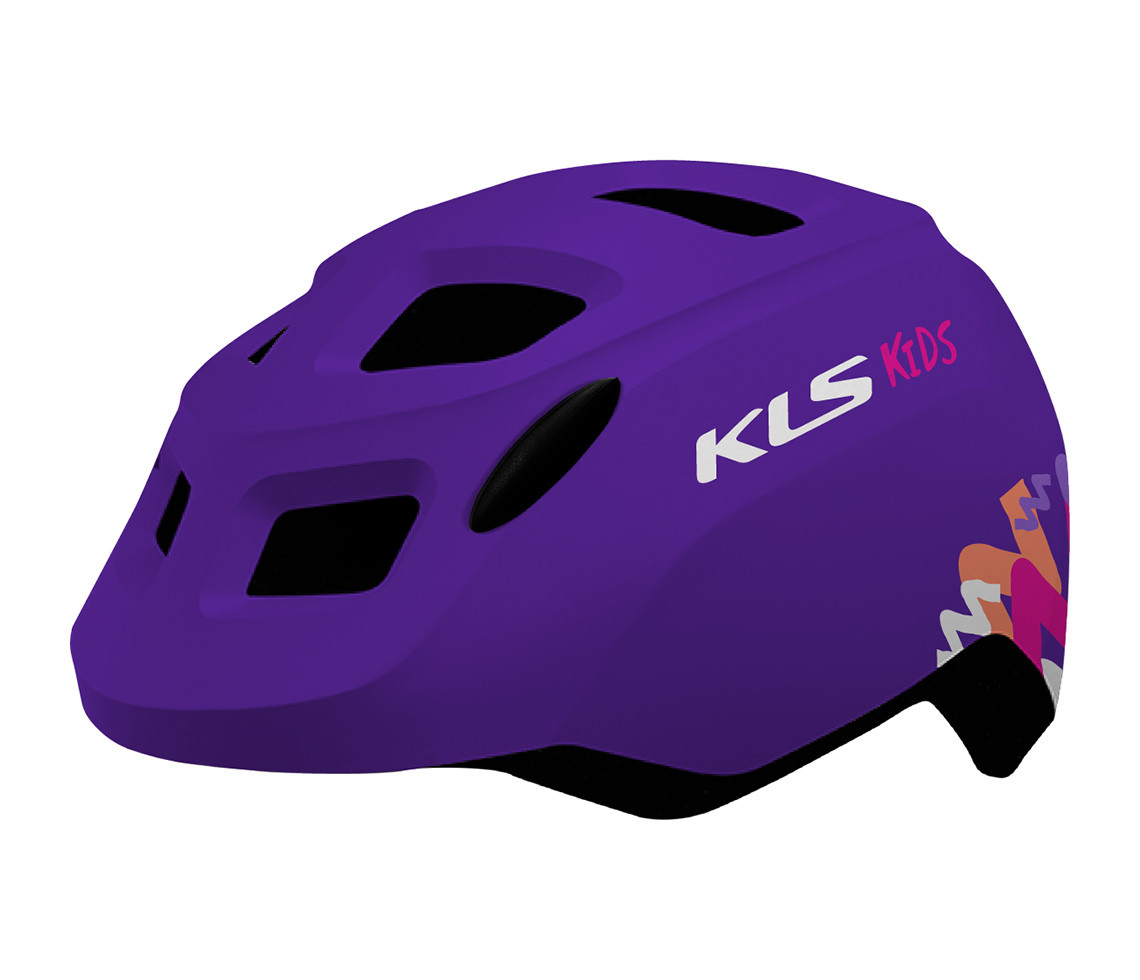 Шолом дитячий KLS Zigzag 022 S (49-53cм) фіолетовий 8585053820413