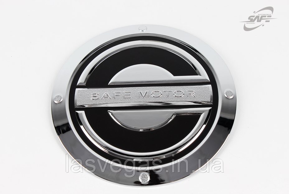 Хром-накладки на лючок бензобака Hyundai Santa Fe 2006-2011 (Safe/Корея)