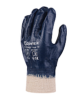 Рукавиці CENTER МБС р.9 (Л),р.10(ХЛ), р.11(ХХЛ)  нітрілові з трикотажною манжетою