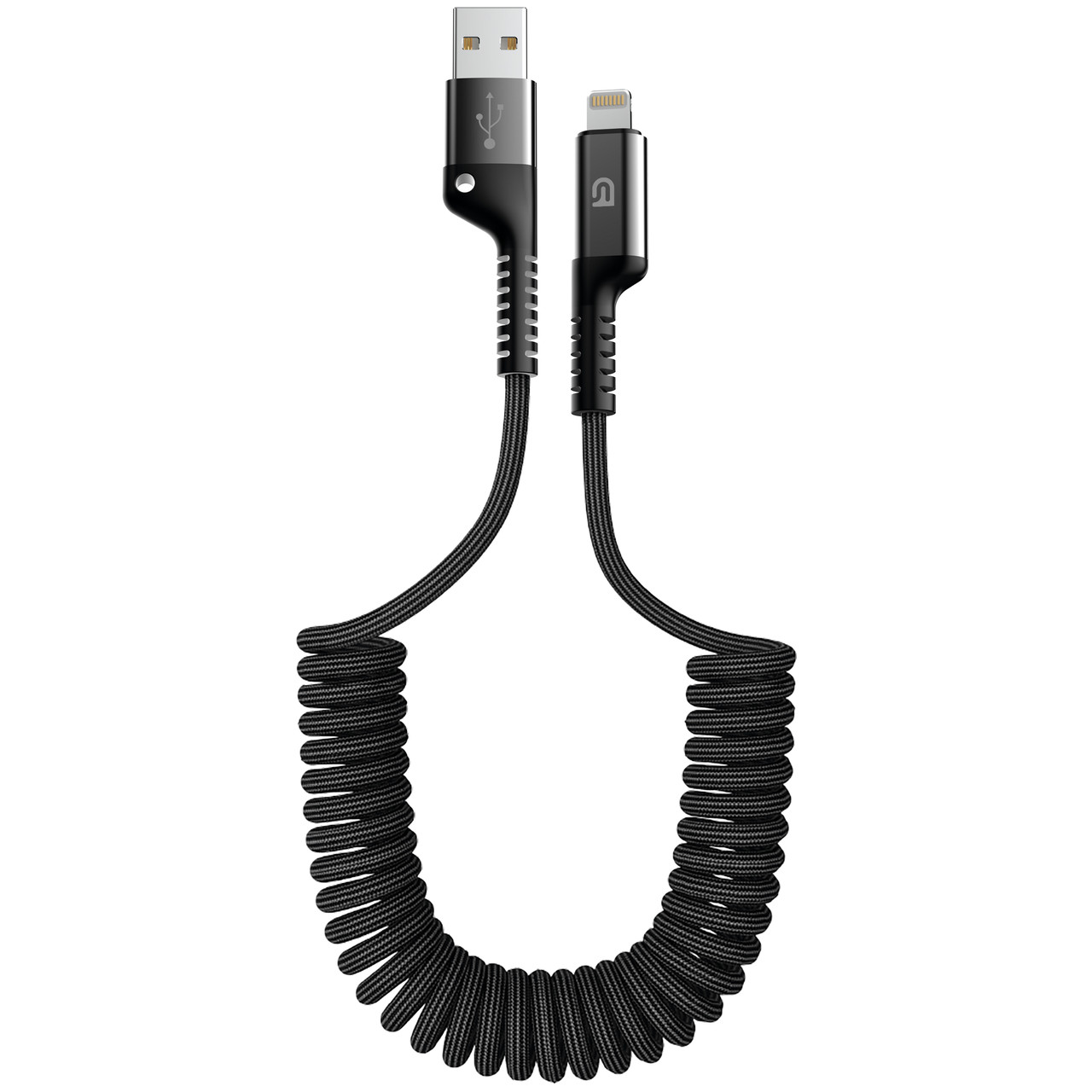 Кабель ArmorStandart AR17 Spiral USB-Lightning 2.4A 1m Black (ARM75391)