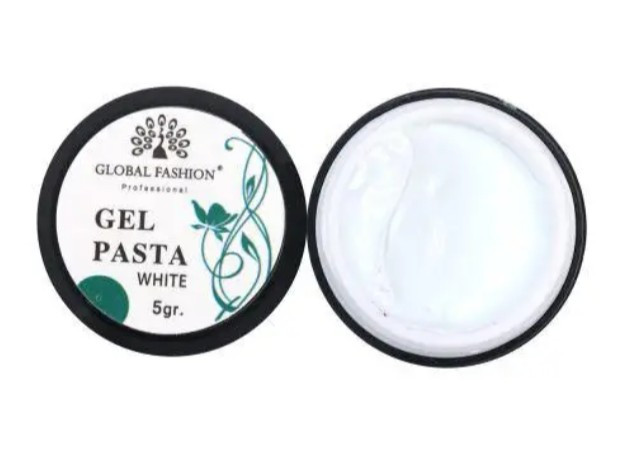 Гель паста для дизайну Global Fashion Колір Білий Gel Pasta White 5 гр.