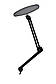 Безтіньова настільна Led лампа на струбціні Starlet 9501, 24 Вт, чорна, фото 2