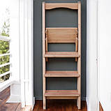 Дерев'яна драбина на 4 сходинки з вільхи  висока, міцна, розкладна та зручна у використанні., фото 5