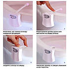 Підсвічування для унітазу Supretto з датчиком руху 8 кольорів (9123), фото 5