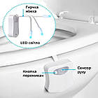 Підсвічування для унітазу Supretto з датчиком руху 8 кольорів (9123), фото 6