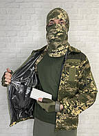 Кофта флісова з підігрівом від PowerBank та термо підкладкою Omni Heat. Фліска військова армійська. Піксель 48-56