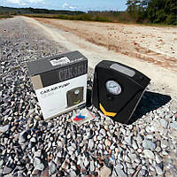 Автомобільний компресор 12V насос із ліхтариком, потужний насос для коліс автомобіля від прикурювача