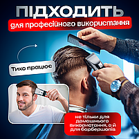 Професійна бездротова машинка для стрижки волосся тример ZOLIS 2 акумулятора (CZ-301), фото 7