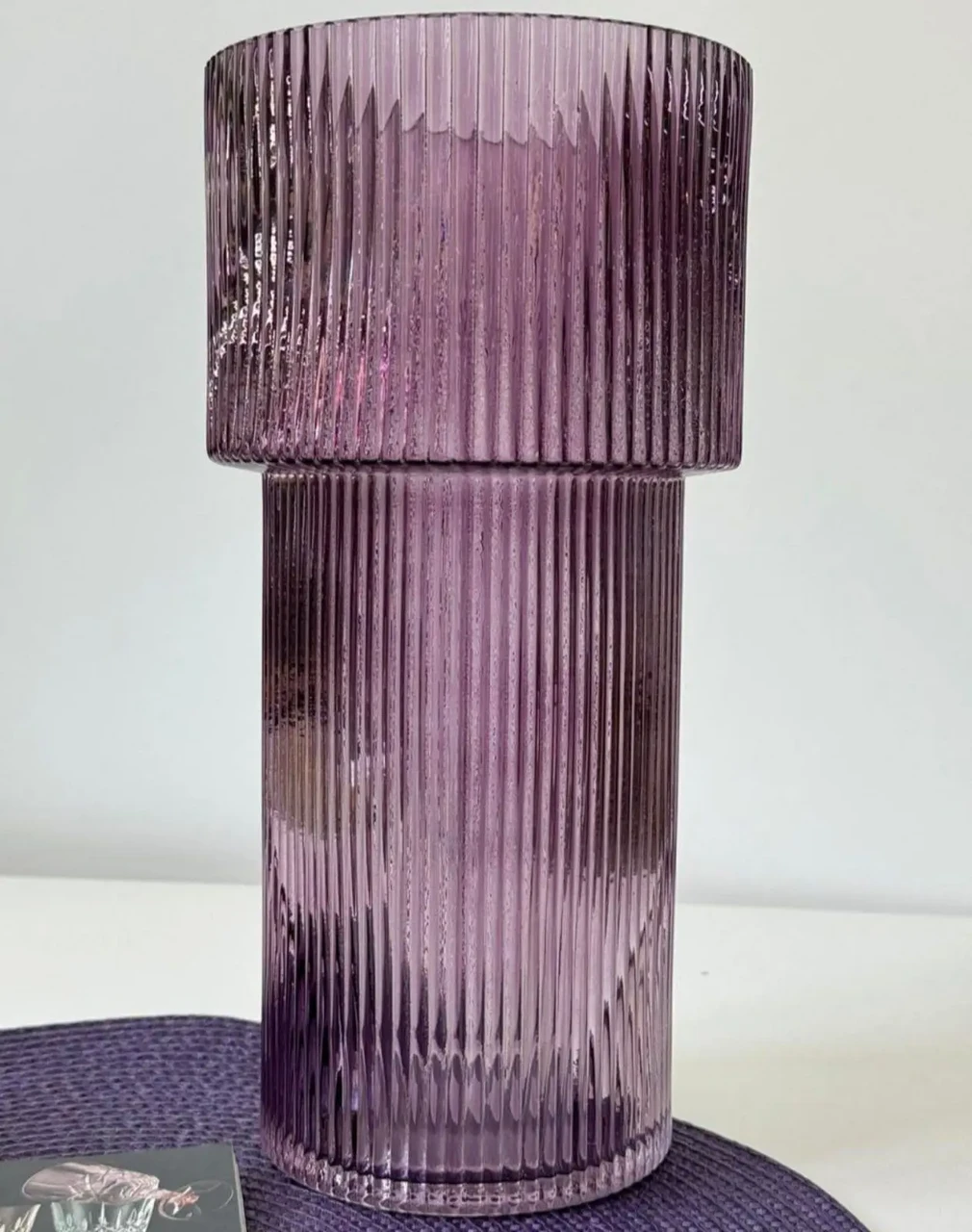 Ваза скляна "Тафт" 14.5х14.5х30 см