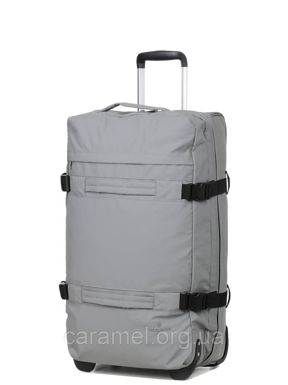 Сумка на колесах велика L сіра 70x40x24см/67л/2.6кг/Worldline 853-70