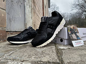 Чоловічі шкіряні кросівки Saucony Shadow 5000 Premium S70848-3 Black чорні Оригінал